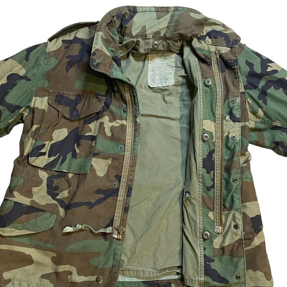 Mens Camo Jacket Medium Tactical Field Coat Army Military Gorpcore Utility - Picture 7 of 10